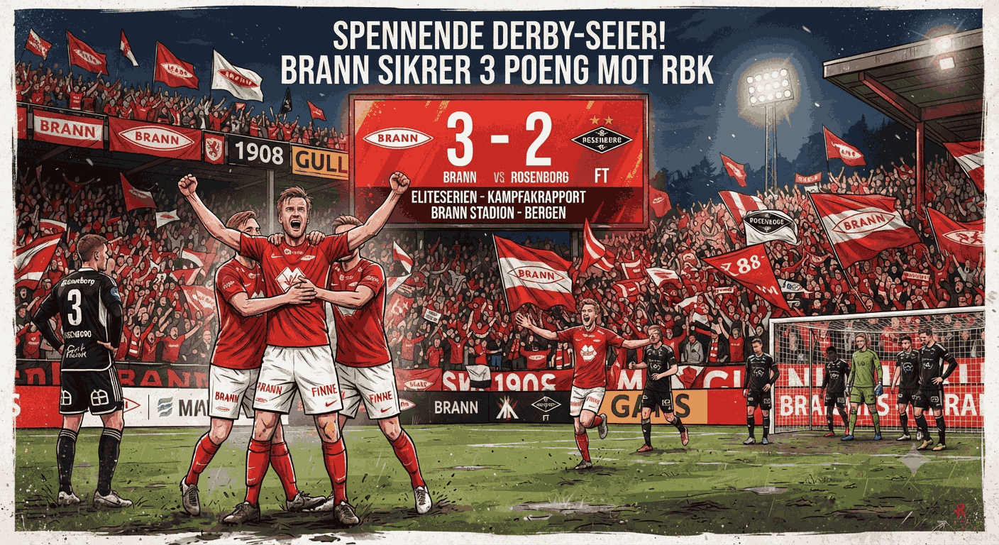 Brann vs Rosenborg 3-2: Statistik, H2H, dan Sorotan Pertandingan