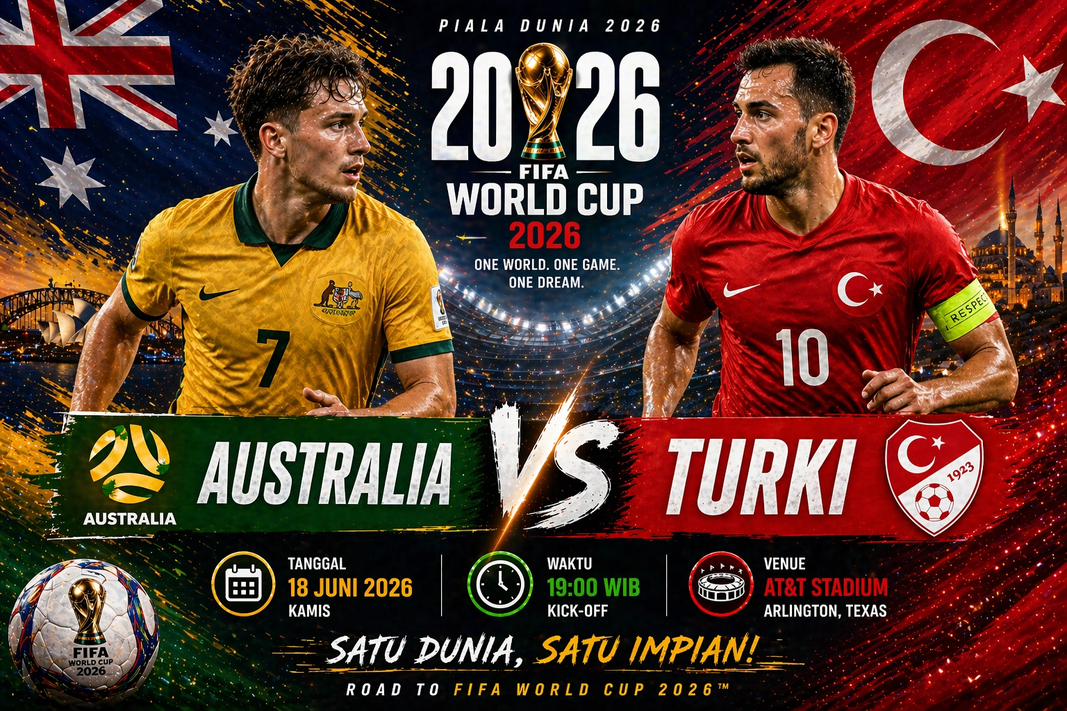 Prediksi Skor Australia vs Turki Piala Dunia 2026: Laga Perdana yang Tidak Boleh Dilewatkan