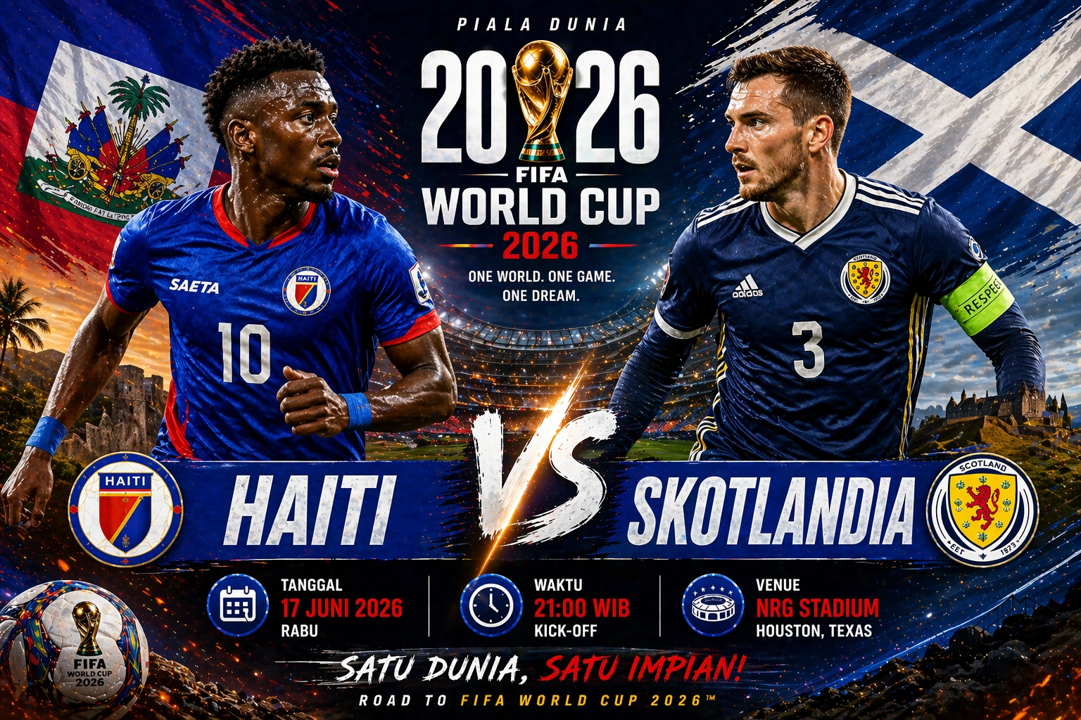 Prediksi Skor Haiti vs Skotlandia Piala Dunia 2026