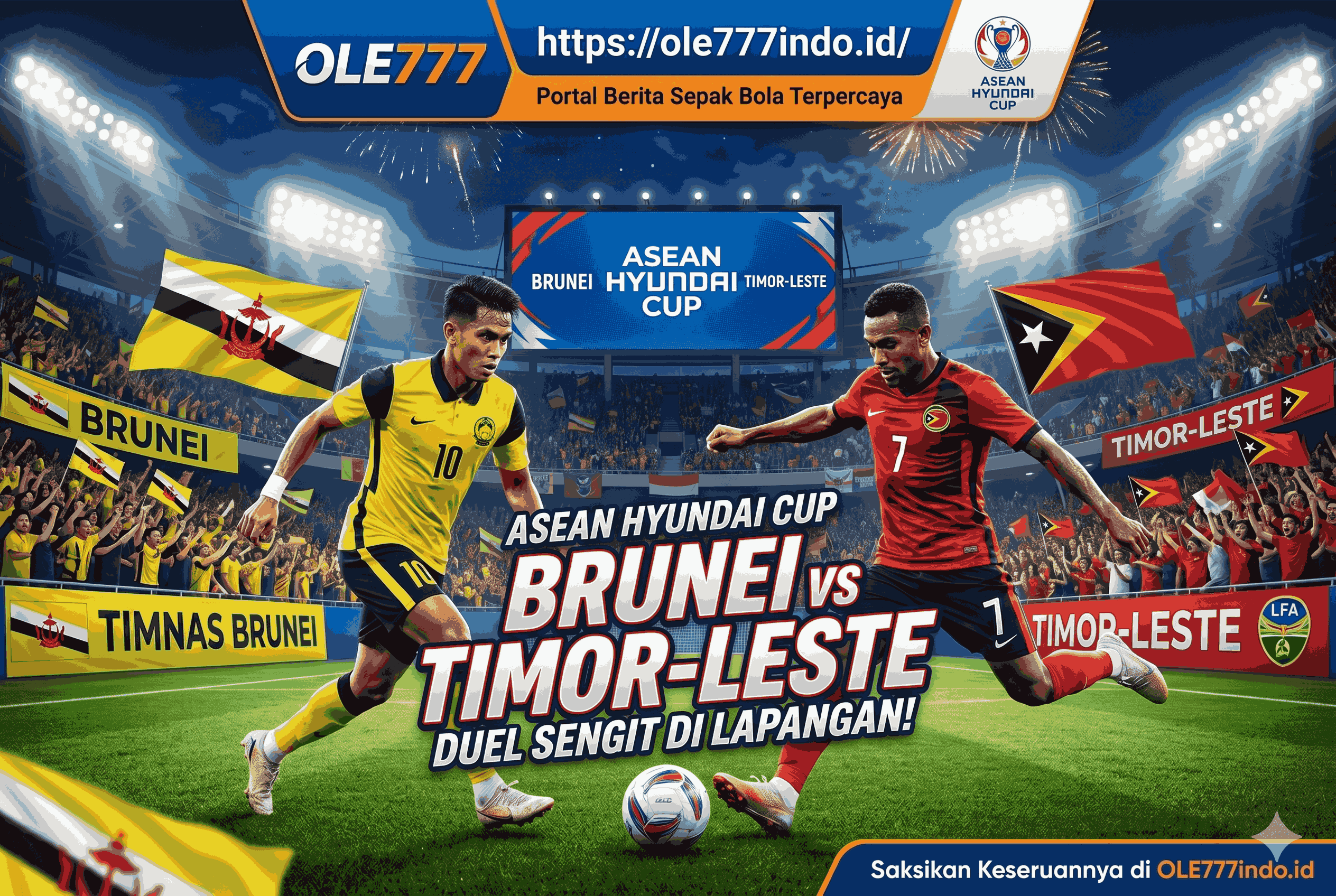 Brunei vs Timor-Leste: Duel ASEAN Hyundai Cup
