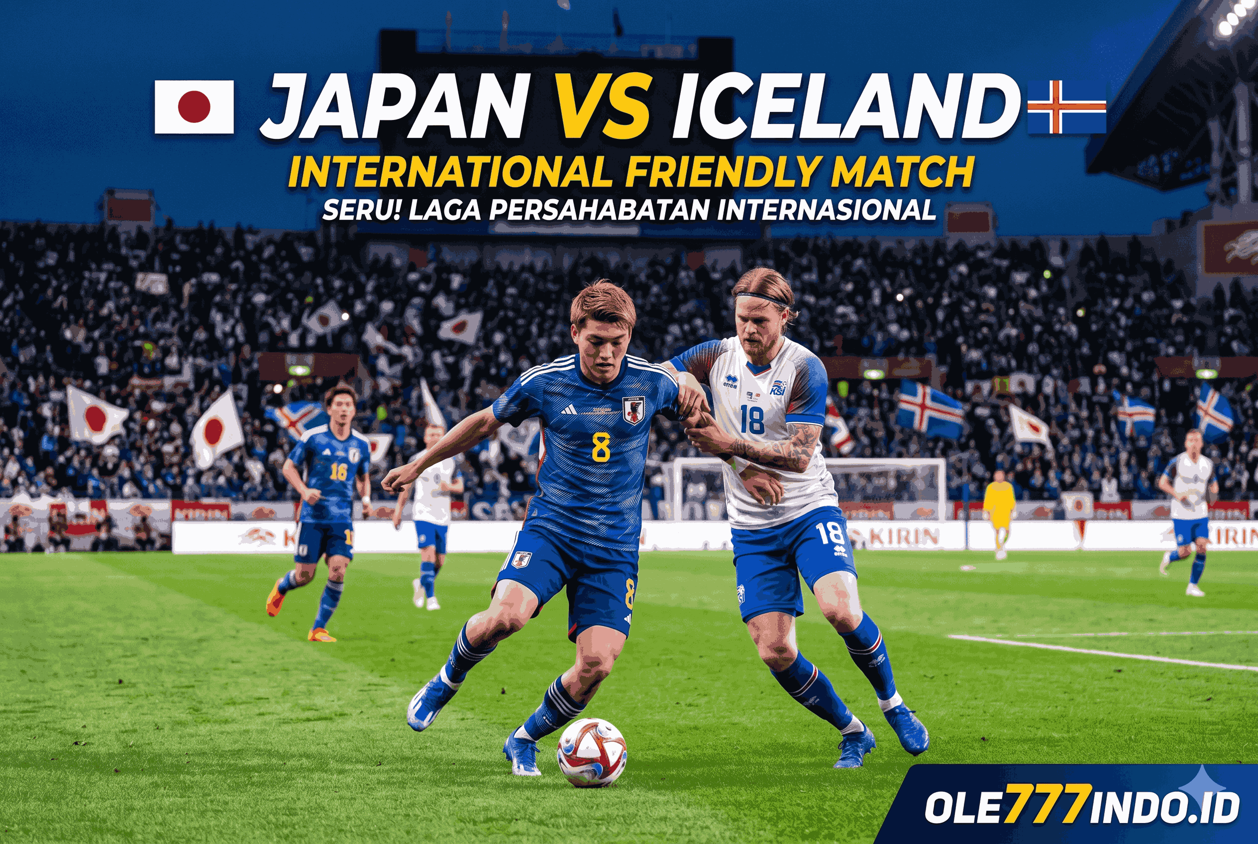 Jepang vs Islandia: Laga Friendly Match Internasional Seru