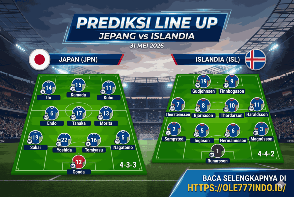 Jepang vs Islandia: Laga Friendly Match Internasional Seru