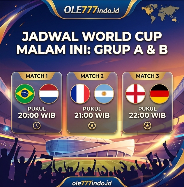 Kenapa Jadwal Piala Dunia 2026 Banyak Dicari Saat Tengah Malam