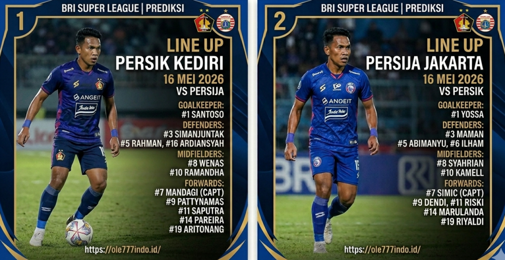Persik vs Persija 16 Mei 2026: Macan Kemayoran Siap Mengamuk di Kediri
