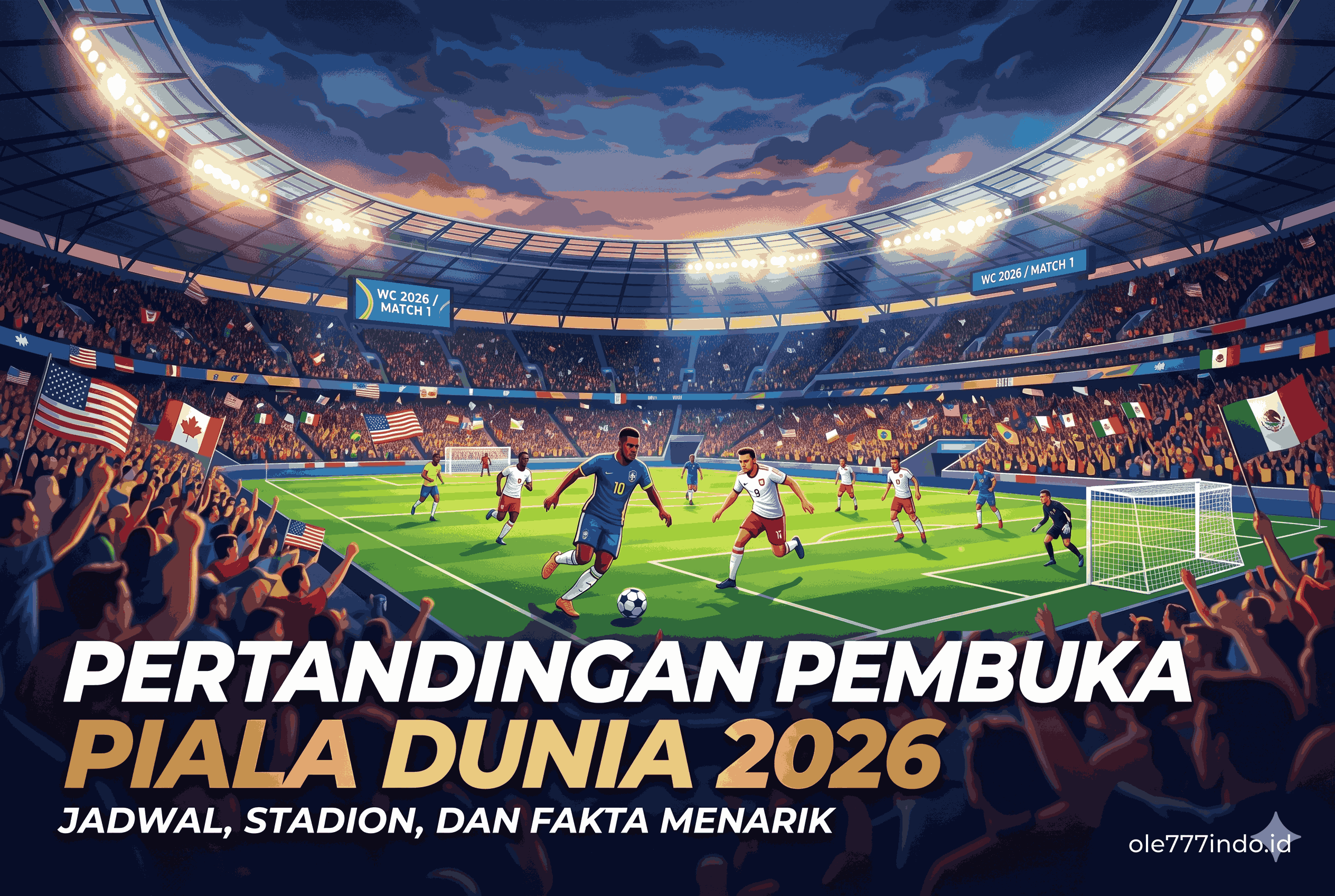Pertandingan Pembuka Piala Dunia 2026: Jadwal, Stadion, dan Fakta Menarik
