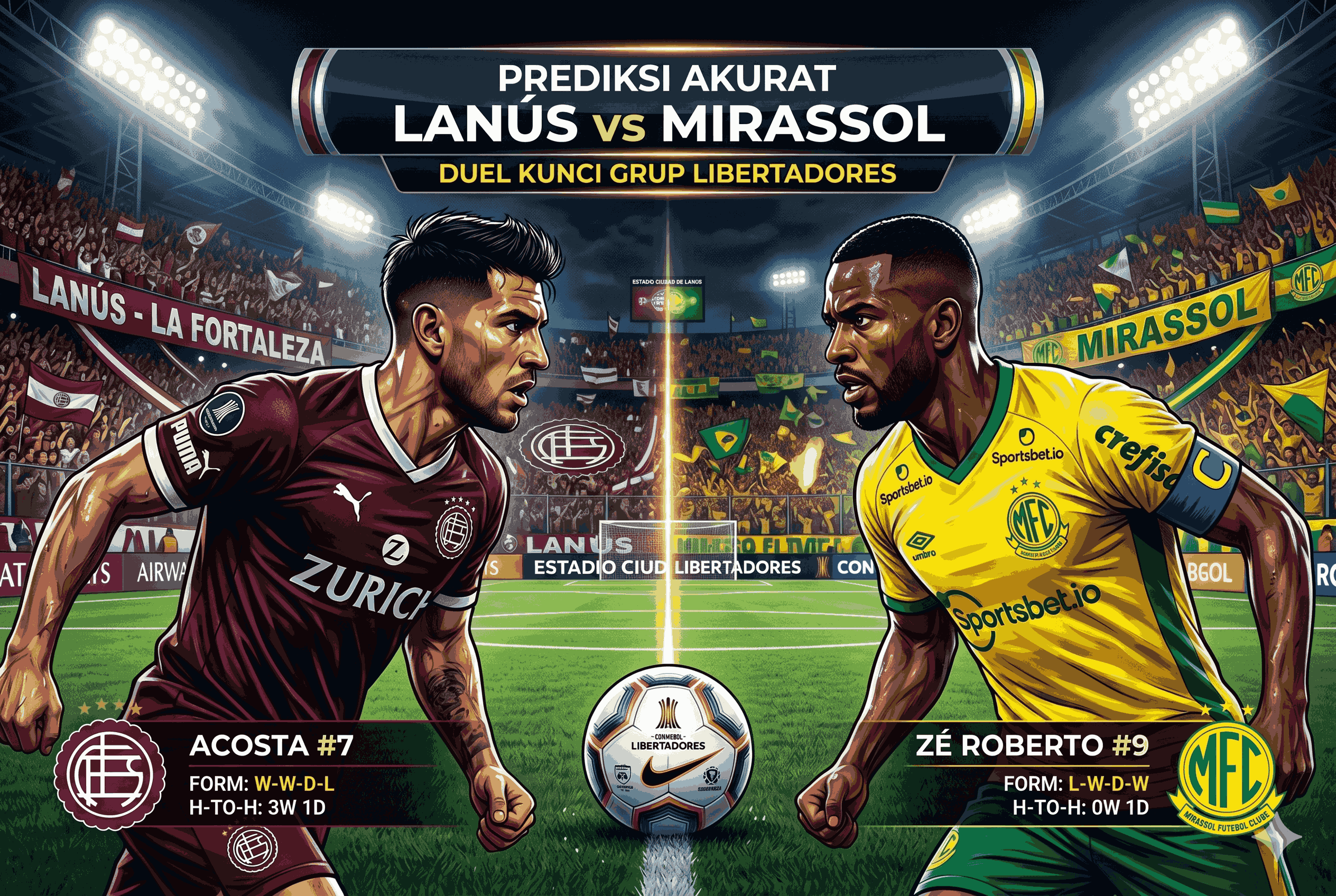 Prediksi Akurat Lanús vs Mirassol: Duel Kunci Grup Libertadores