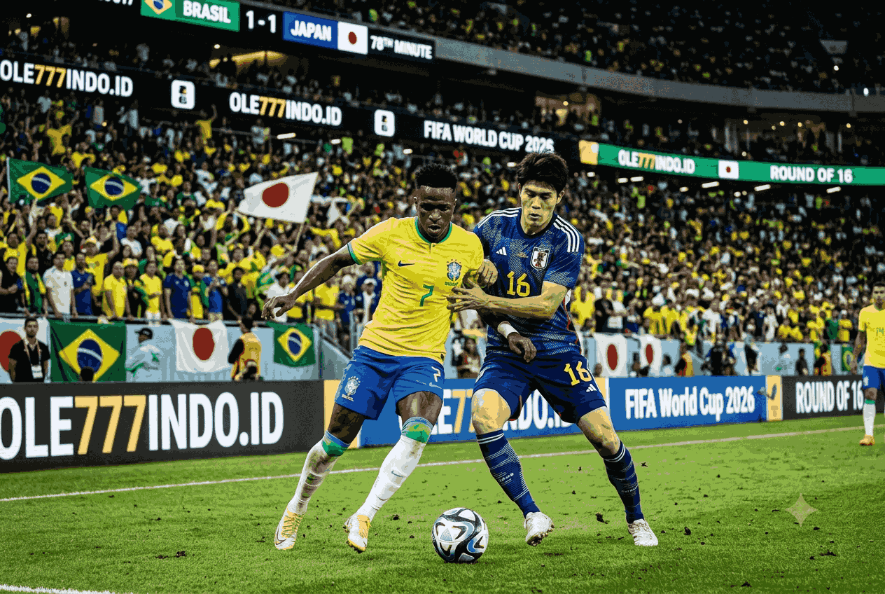 Duel Sengit Brasil vs Jepang 32 Besar Piala Dunia 2026