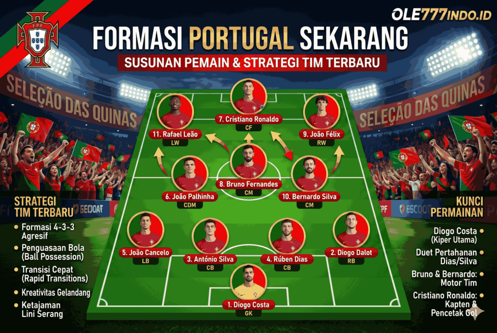 Formasi Portugal Sekarang: Susunan Pemain dan Strategi Tim Terbaru