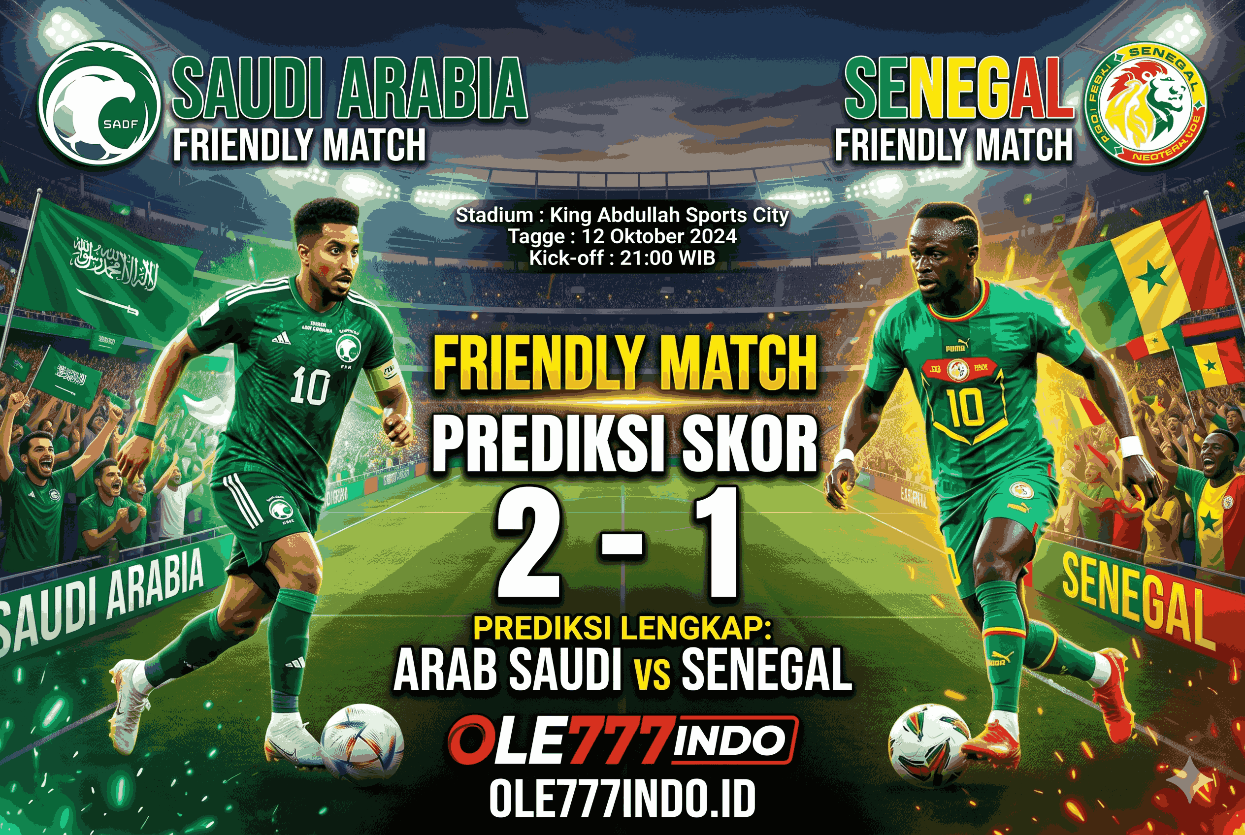 Friendly Match: Prediksi Arab Saudi vs Senegal Lengkap