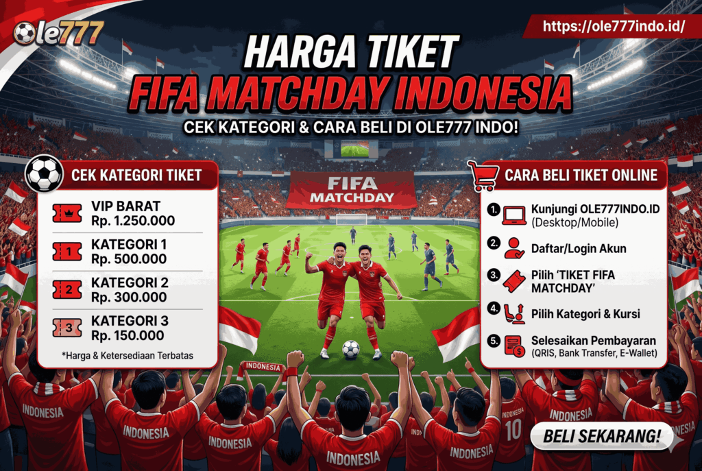 Harga Tiket FIFA Matchday Indonesia, Cek Kategori dan Cara Beli
