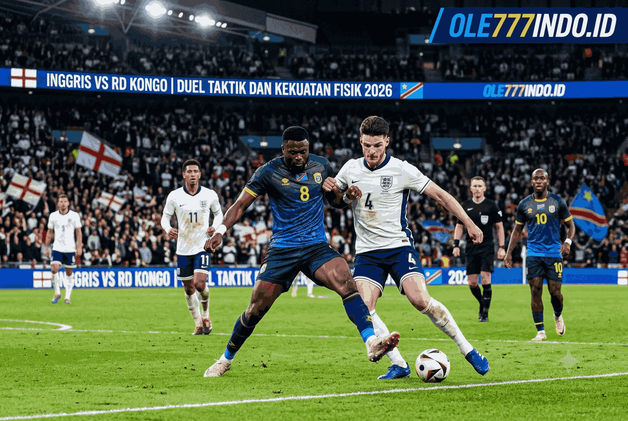 Inggris vs RD Kongo, Duel Taktik dan Kekuatan Fisik 2026