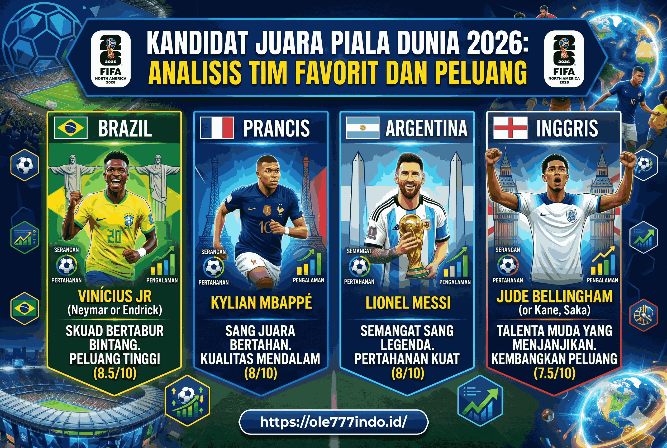 Kandidat Juara Piala Dunia 2026: Analisis Tim Favorit dan Peluang