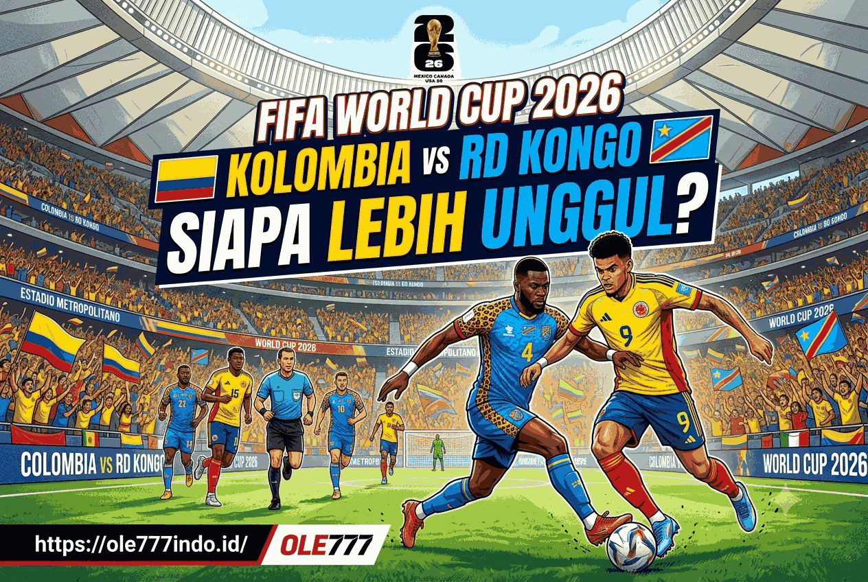 Kolombia vs RD Kongo FIFA World Cup 2026, Siapa Lebih Unggul?