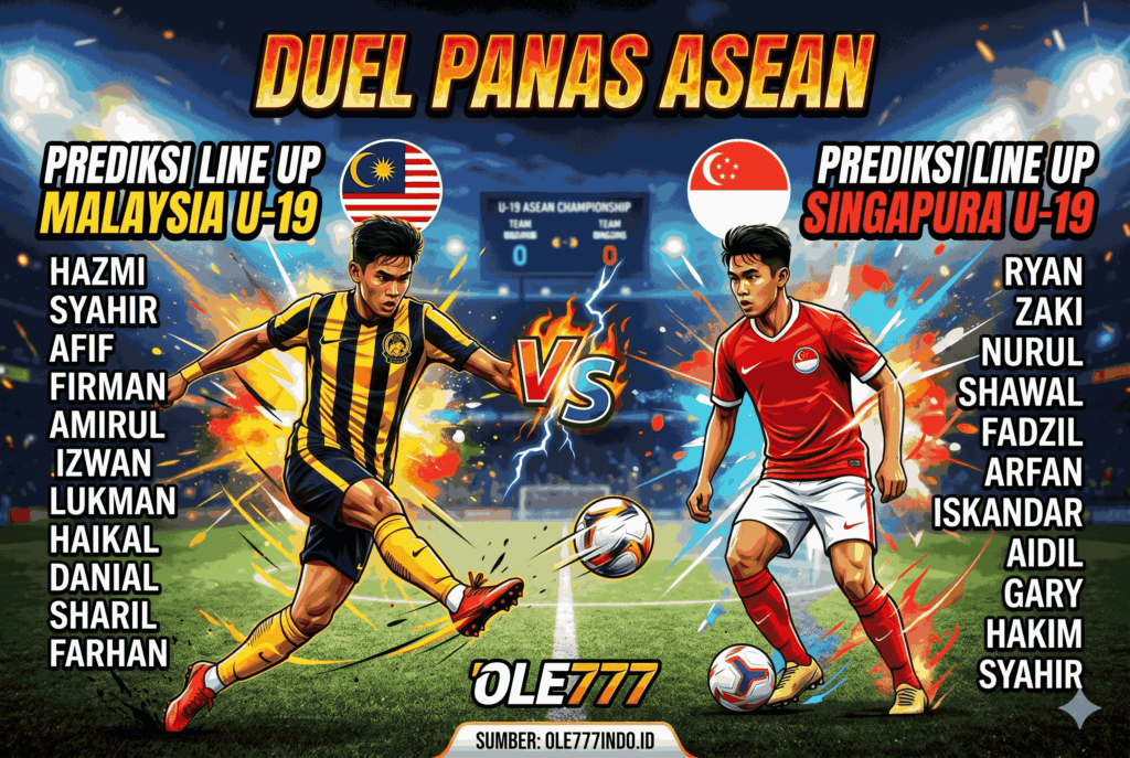 Malaysia U-19 vs Singapura U-19: Duel Panas ASEAN