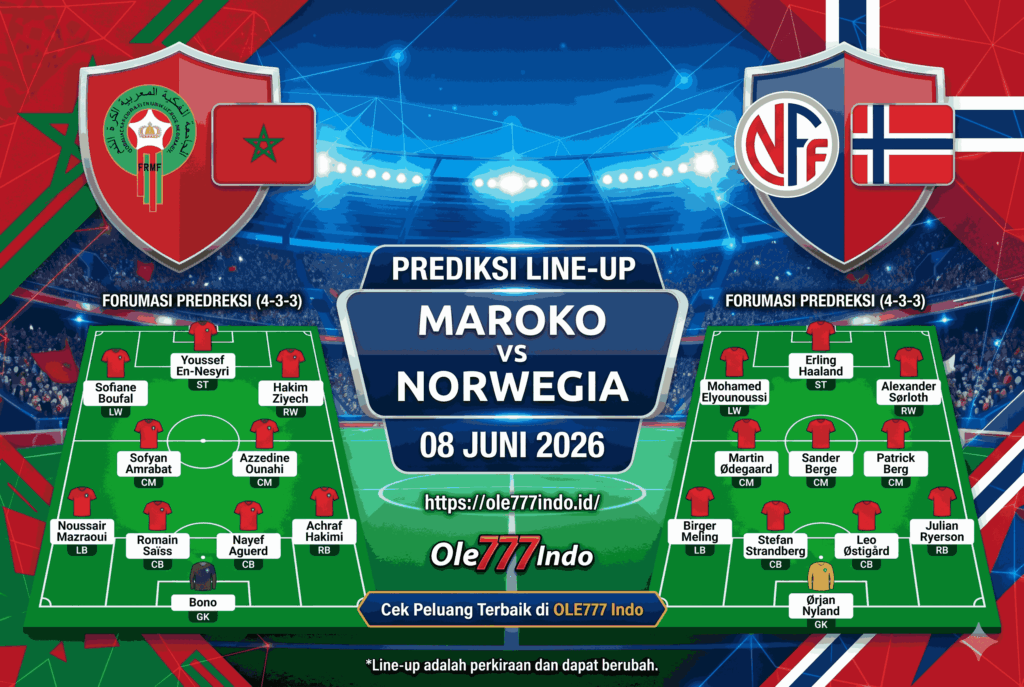 Maroko vs Norwegia: Duel Panas Laga Persahabatan