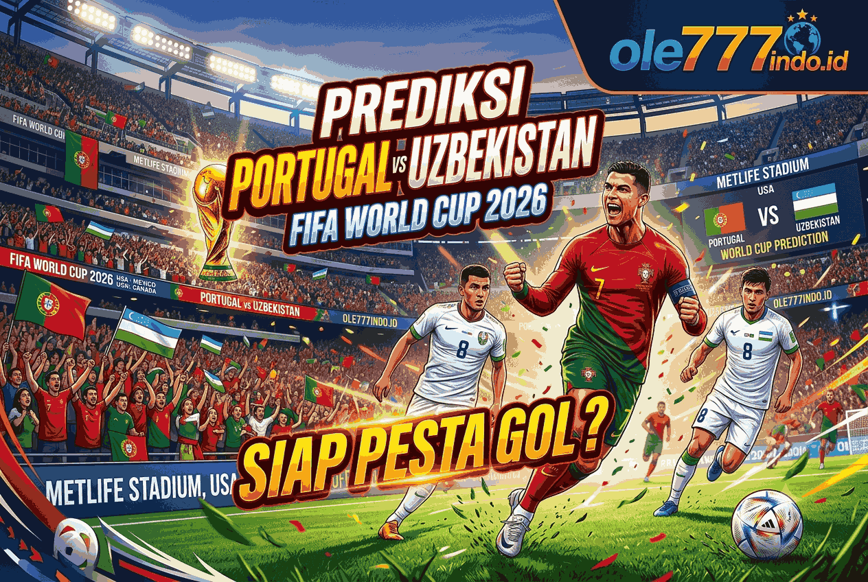 Prediksi Portugal vs Uzbekistan FIFA World Cup 2026, Siap Pesta Gol?
