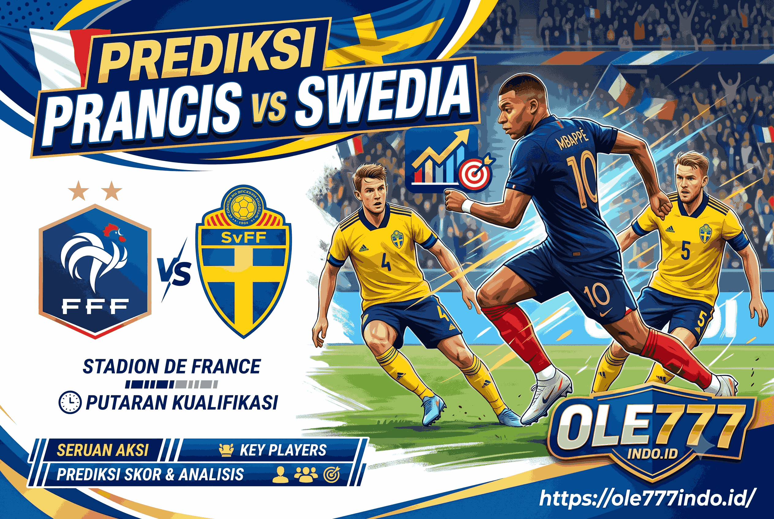 Prediksi Prancis vs Swedia, Mbappé Tantang Pertahanan Swedia