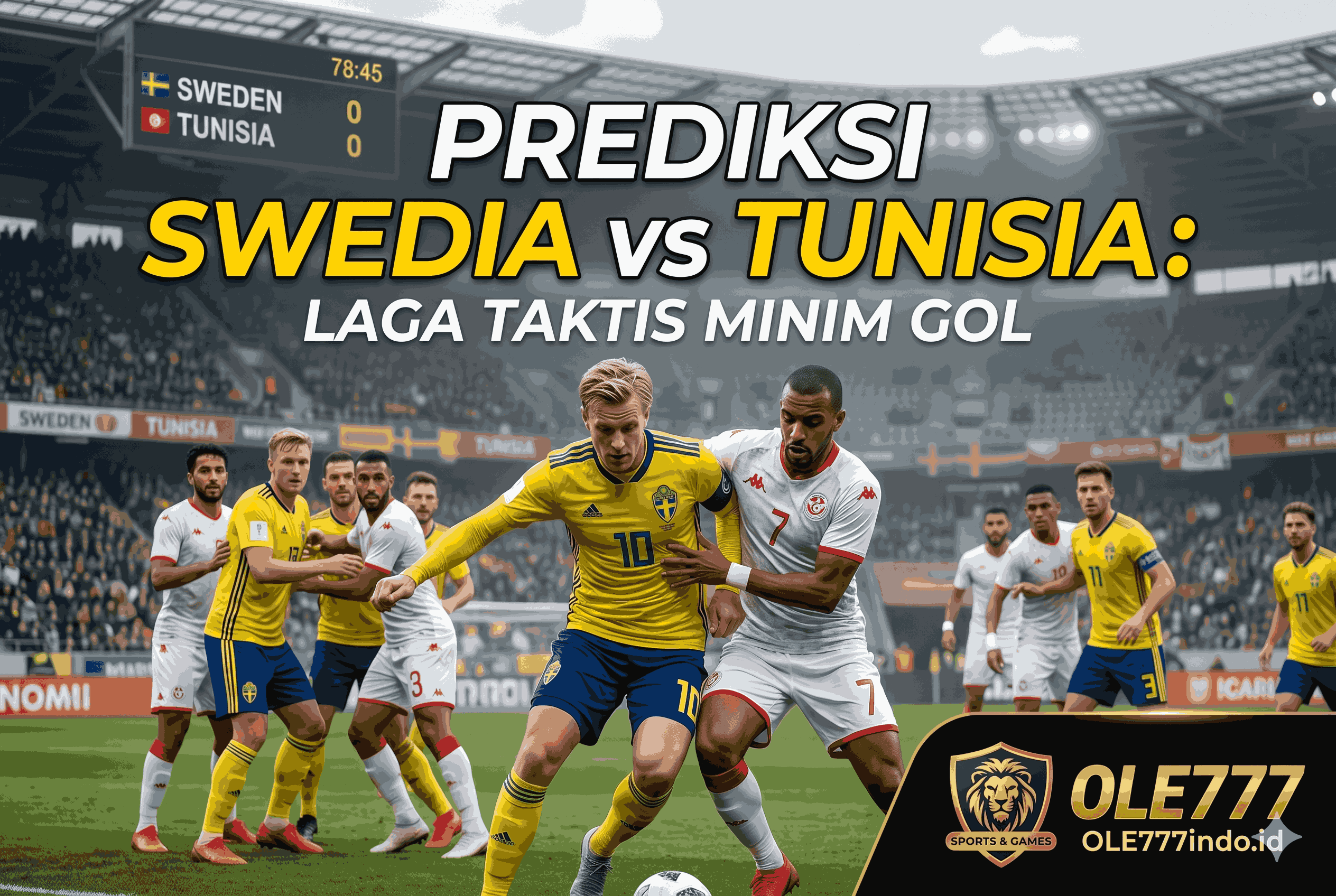 Prediksi Swedia vs Tunisia: Laga Taktis Minim Gol