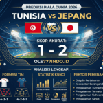 Prediksi Tunisia vs Jepang Piala Dunia 2026 Skor Akurat & Analisis