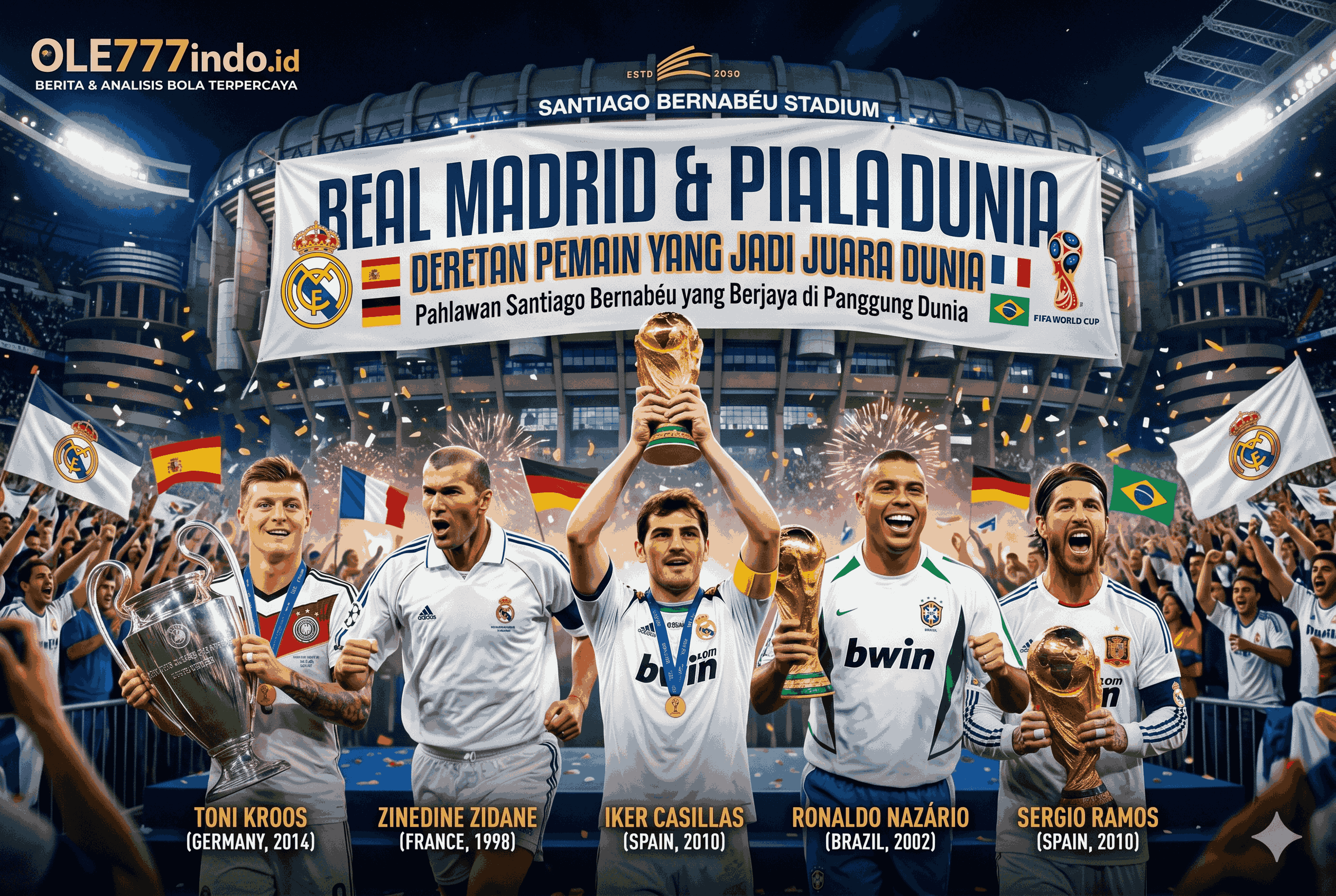 Real Madrid & Piala Dunia: Deretan Pemain yang Jadi Juara Dunia