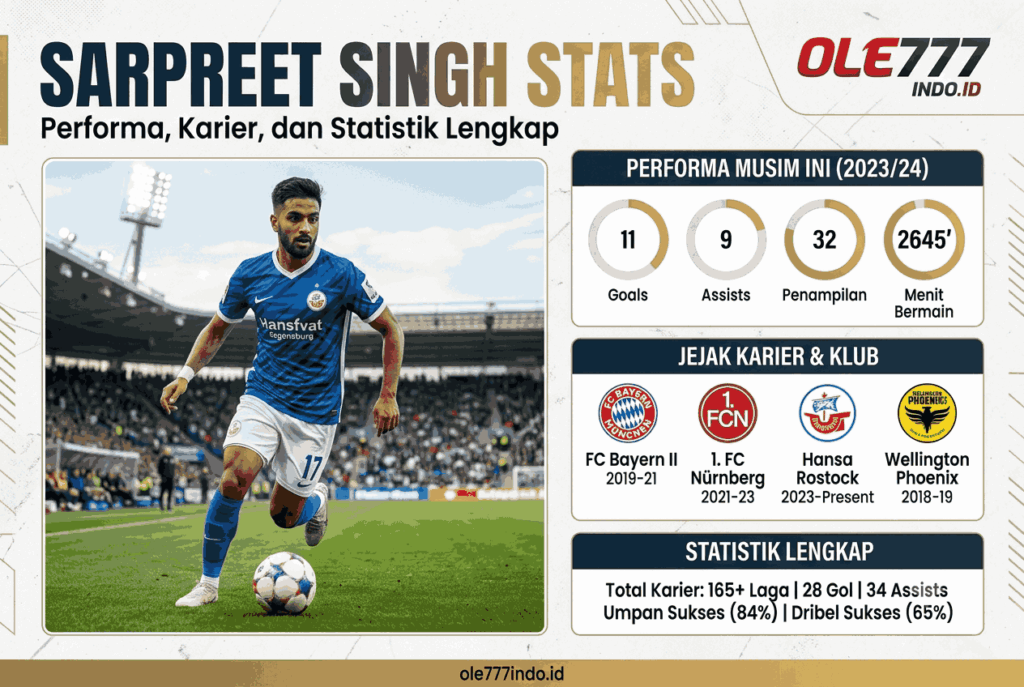 Sarpreet Singh Stats: Performa, Karier, dan Statistik Lengkap