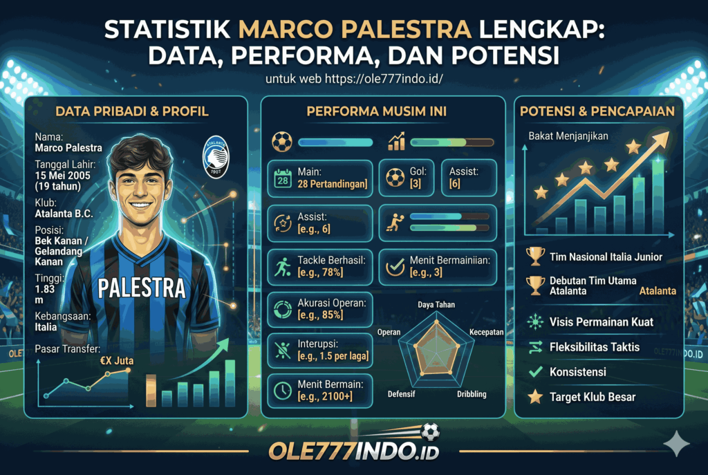 Statistik Marco Palestra Lengkap: Data, Performa, dan Potensi