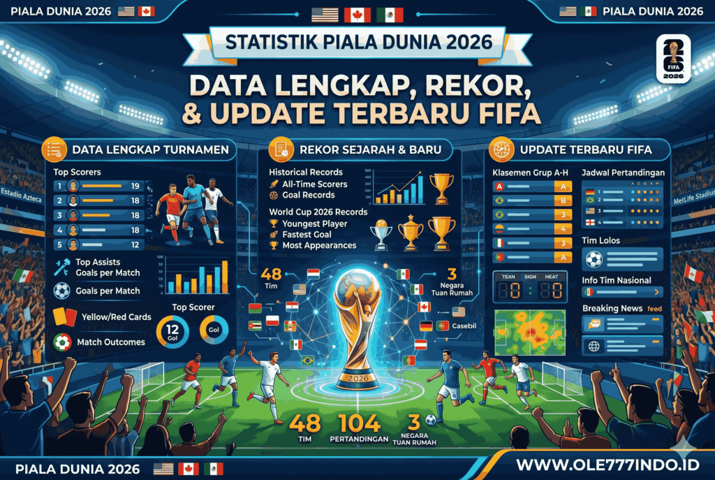 Statistik Piala Dunia 2026: Data Lengkap, Rekor, dan Update Terbaru FIFA