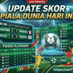 Update Terbaru Skor Piala Dunia Hari Ini dan Posisi Klasemen