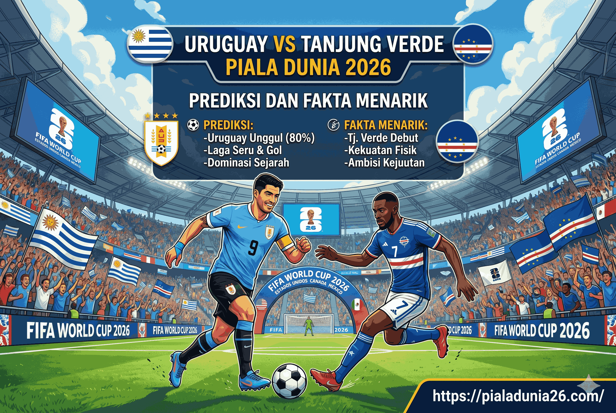Uruguay vs Tanjung Verde Piala Dunia 2026: Prediksi dan Fakta Menarik