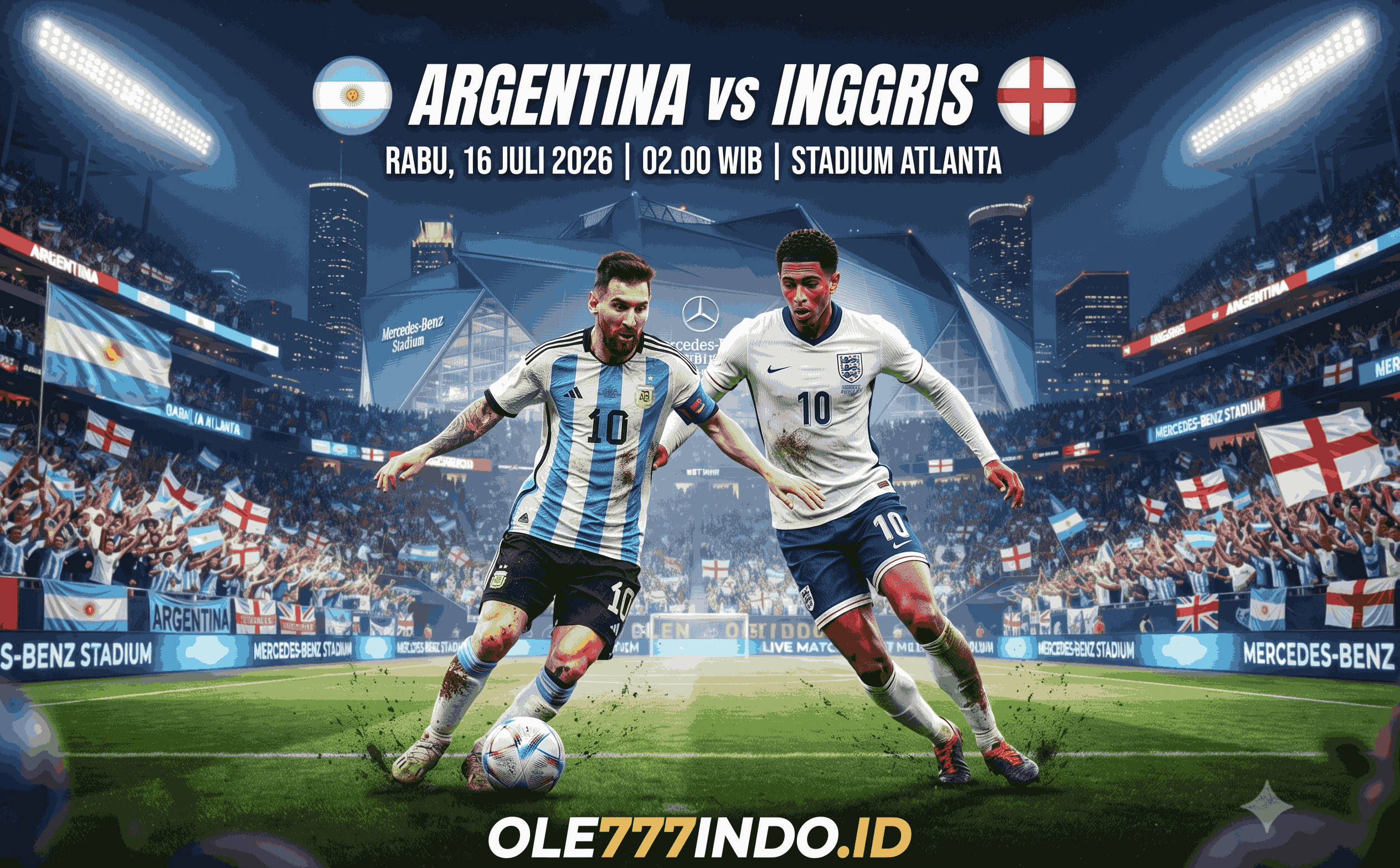 Argentina vs Inggris 2026: Statistik, Prediksi, dan Peluang Menang