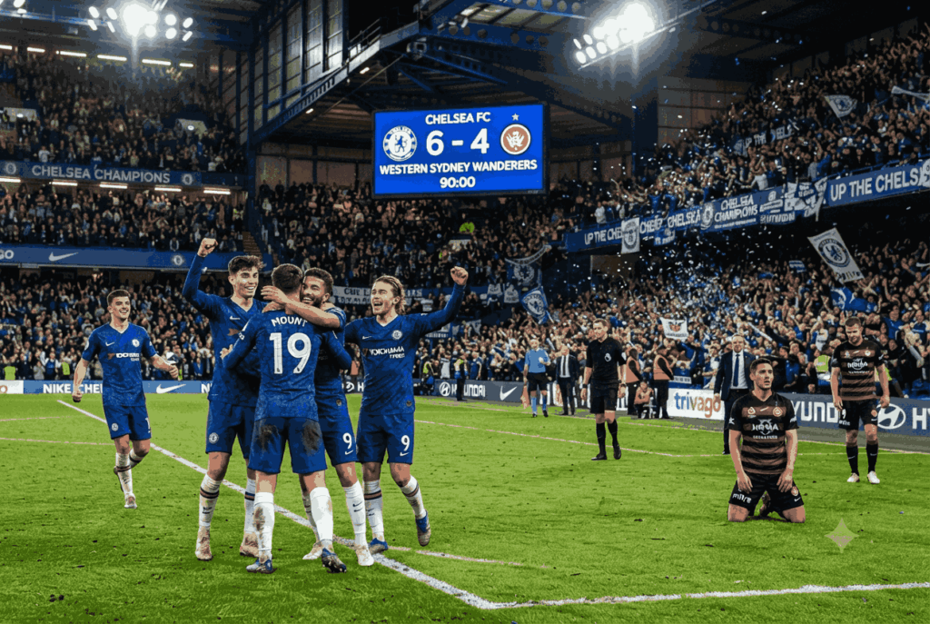 Chelsea Menang 6-4 atas Western Sydney, Ini Jalannya Pertandingan