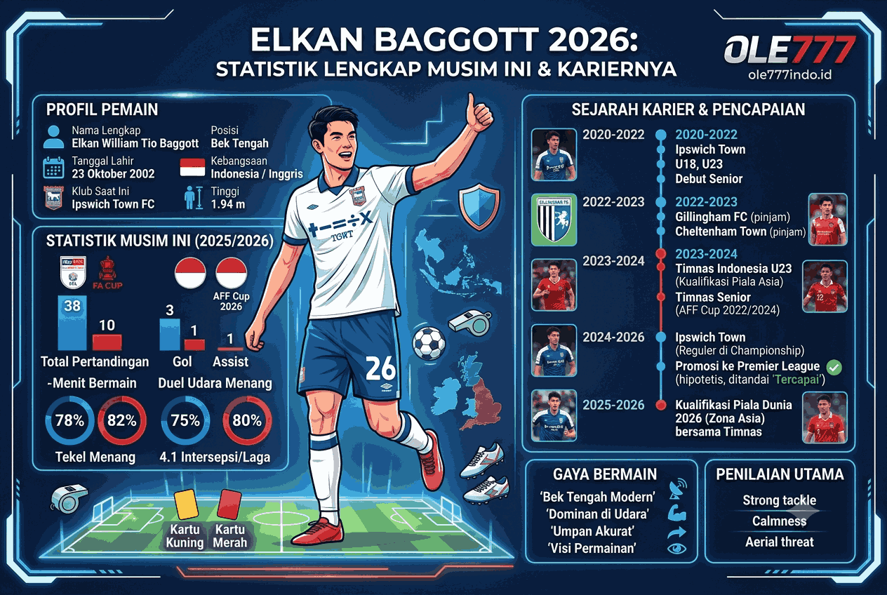 Elkan Baggott 2026: Statistik Lengkap Musim Ini & Kariernya