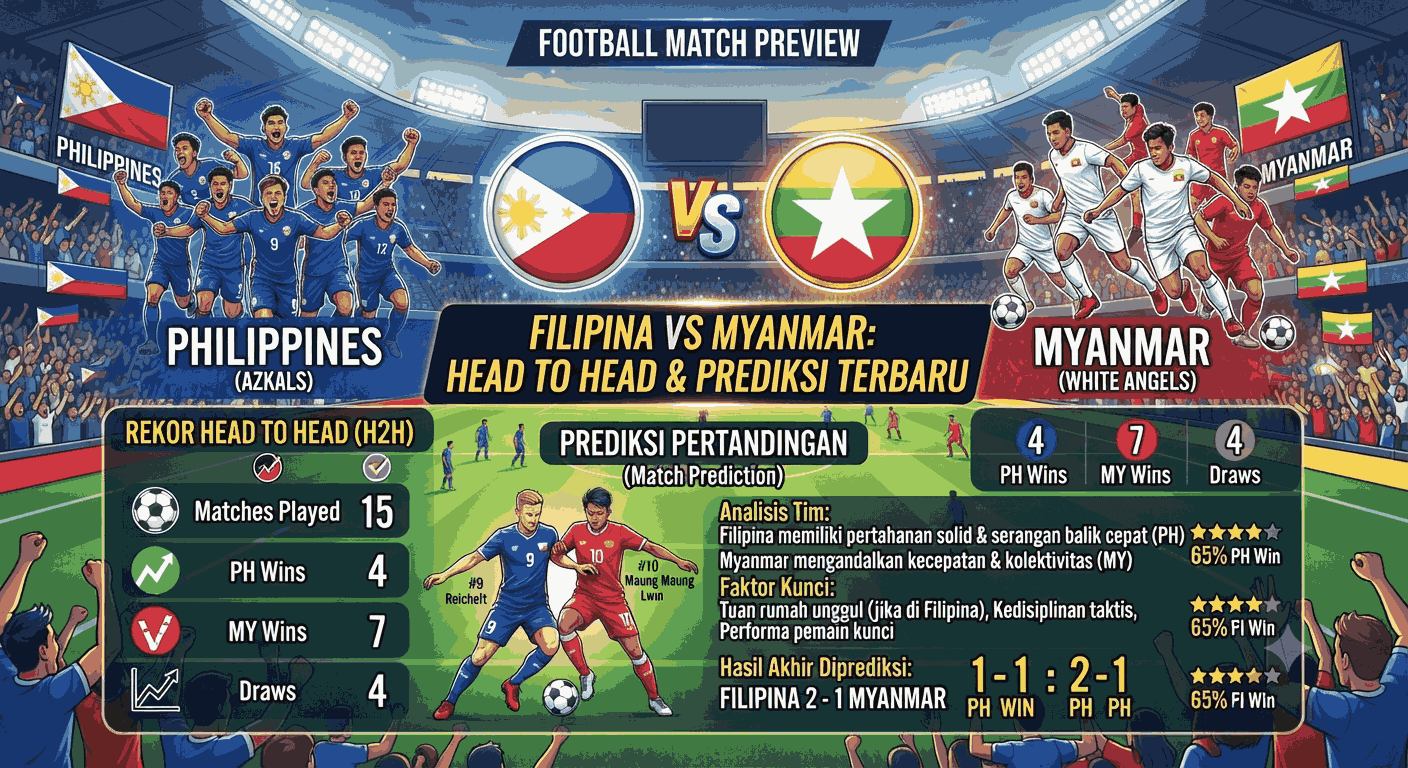 Filipina vs Myanmar: Rekor Head to Head dan Prediksi Terbaru