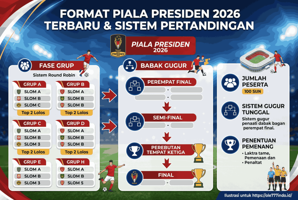 Format Piala Presiden 2026 Terbaru dan Sistem Pertandingannya