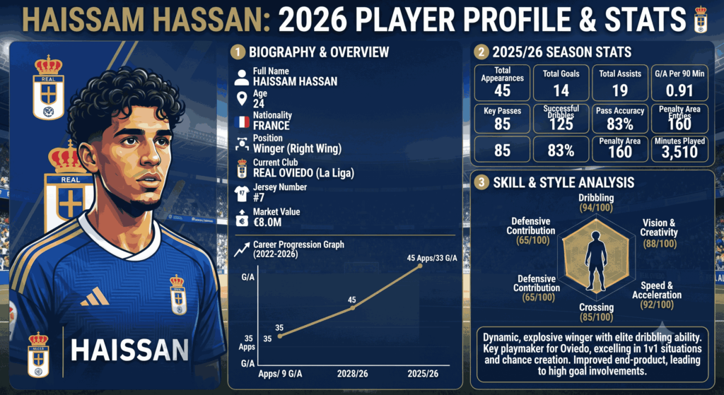 Haissam Hassan 2026: Statistik Lengkap, Skill dan Kariernya