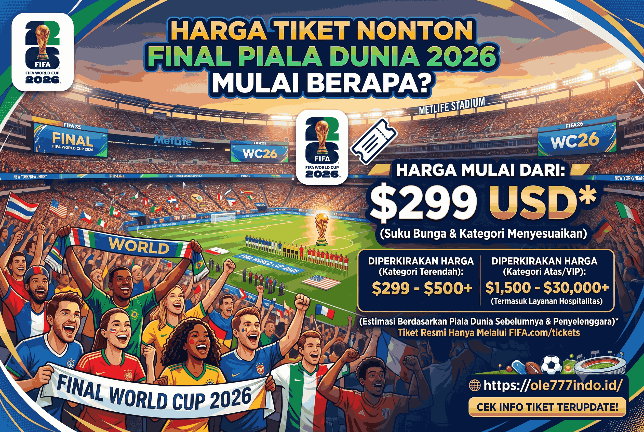 Harga Tiket Nonton Final Piala Dunia 2026 Mulai Berapa?