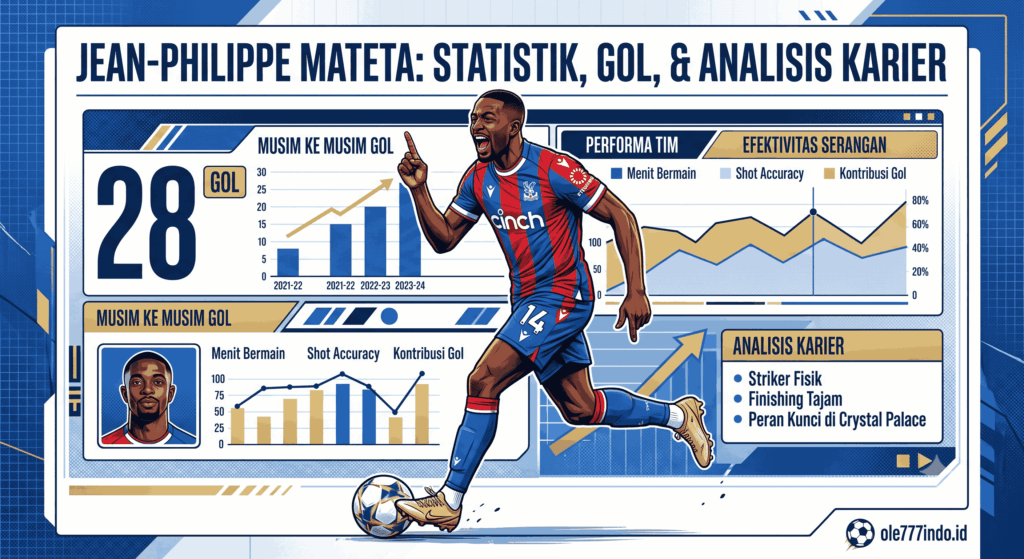 Jean-Philippe Mateta: Statistik, Gol, dan Analisis Karier