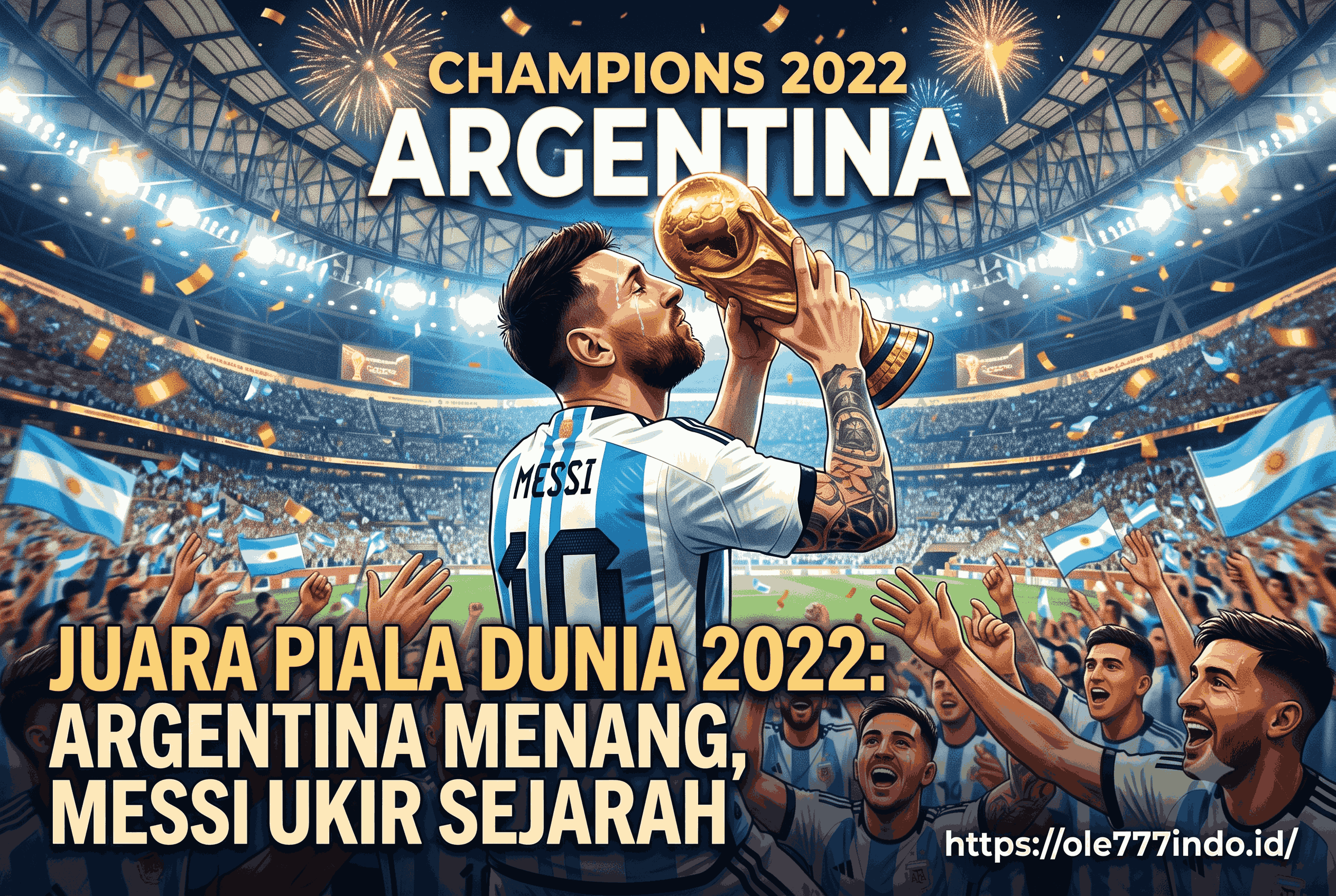 Juara Piala Dunia 2022: Argentina Menang, Messi Ukir Sejarah