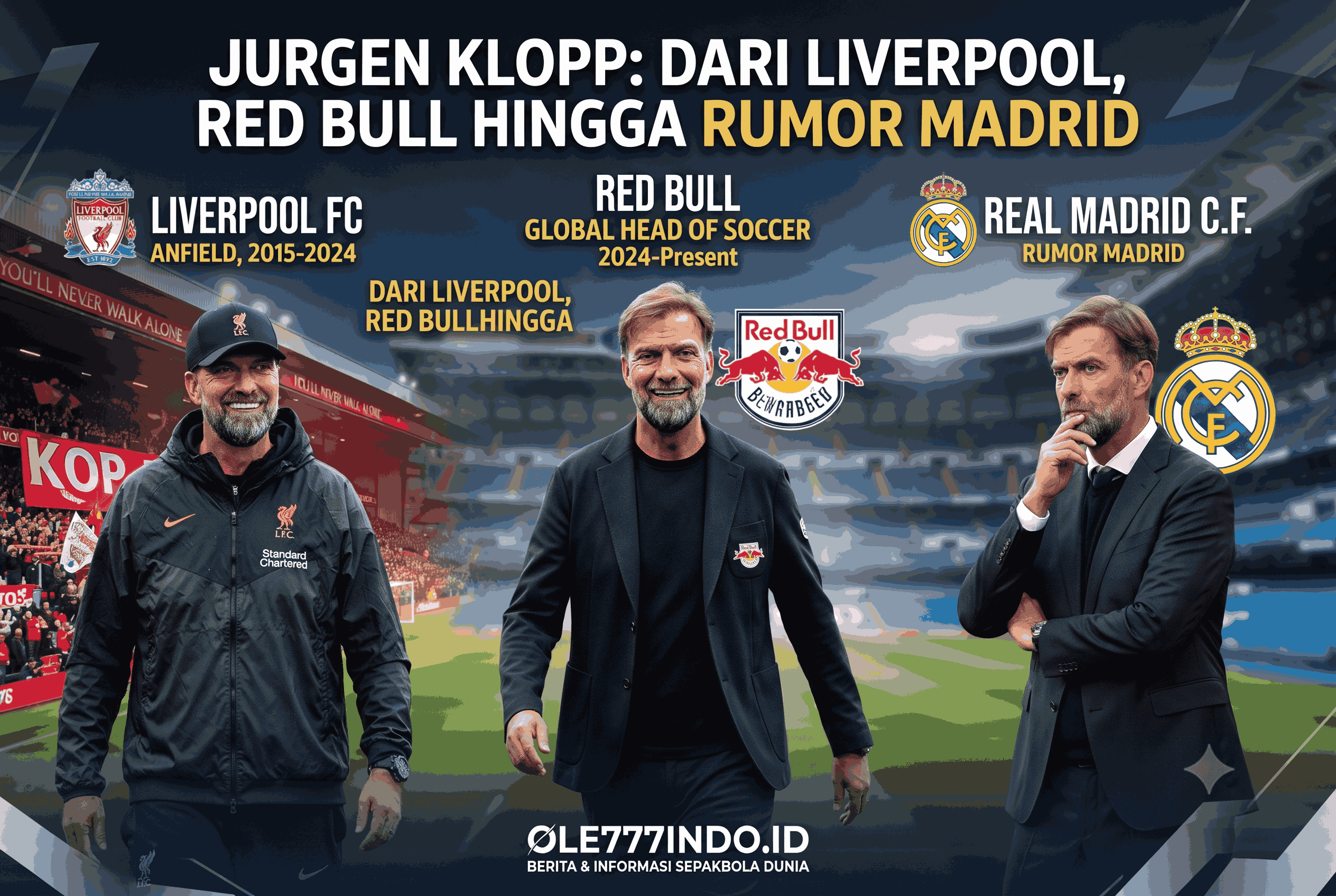 Jurgen Klopp: Dari Liverpool, Red Bull hingga Rumor Madrid