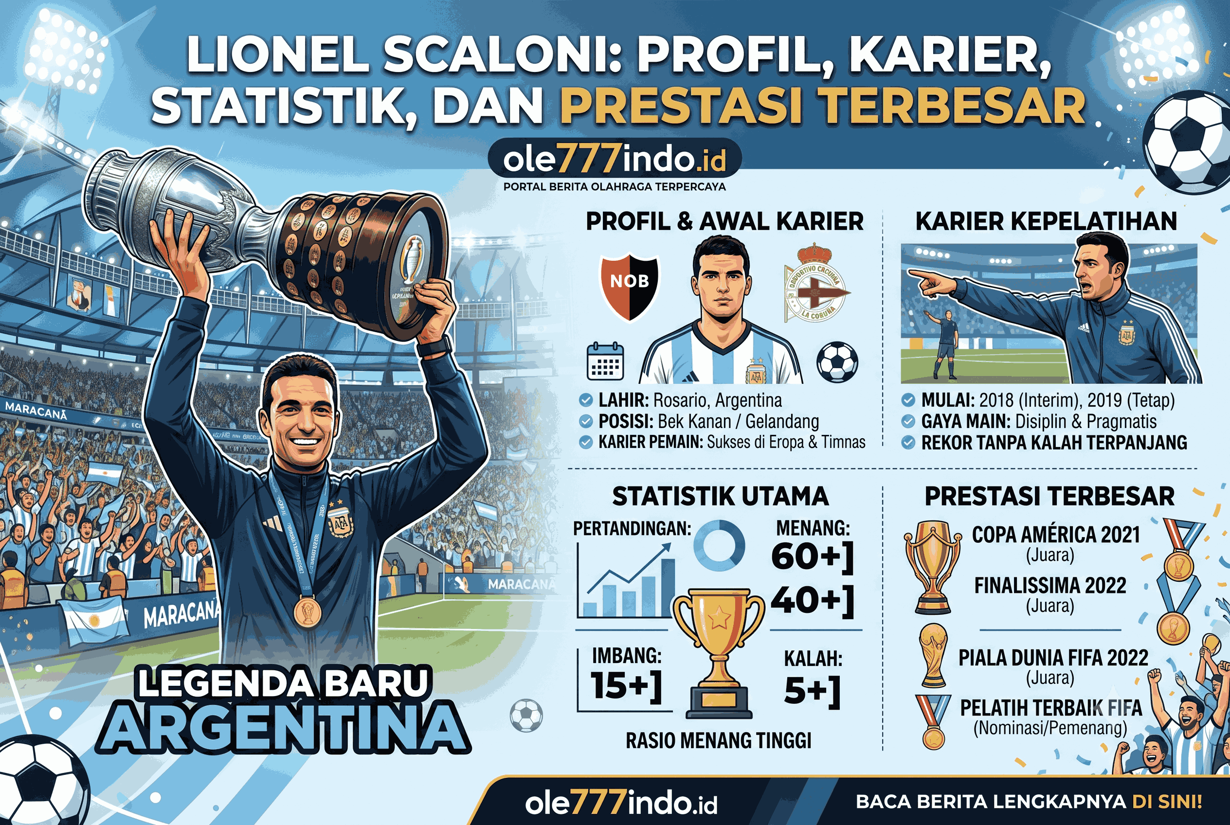 Lionel Scaloni Profil, Karier, Statistik, dan Prestasi Terbesar