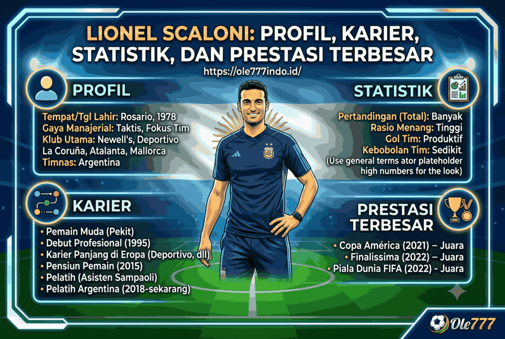 Lionel Scaloni: Profil, Karier, Statistik, dan Prestasi Terbesar