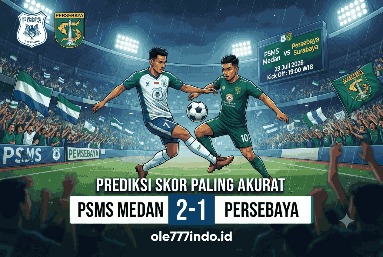 PSMS Medan vs Persebaya 29 Juli 2026: Prediksi Skor Paling Akurat