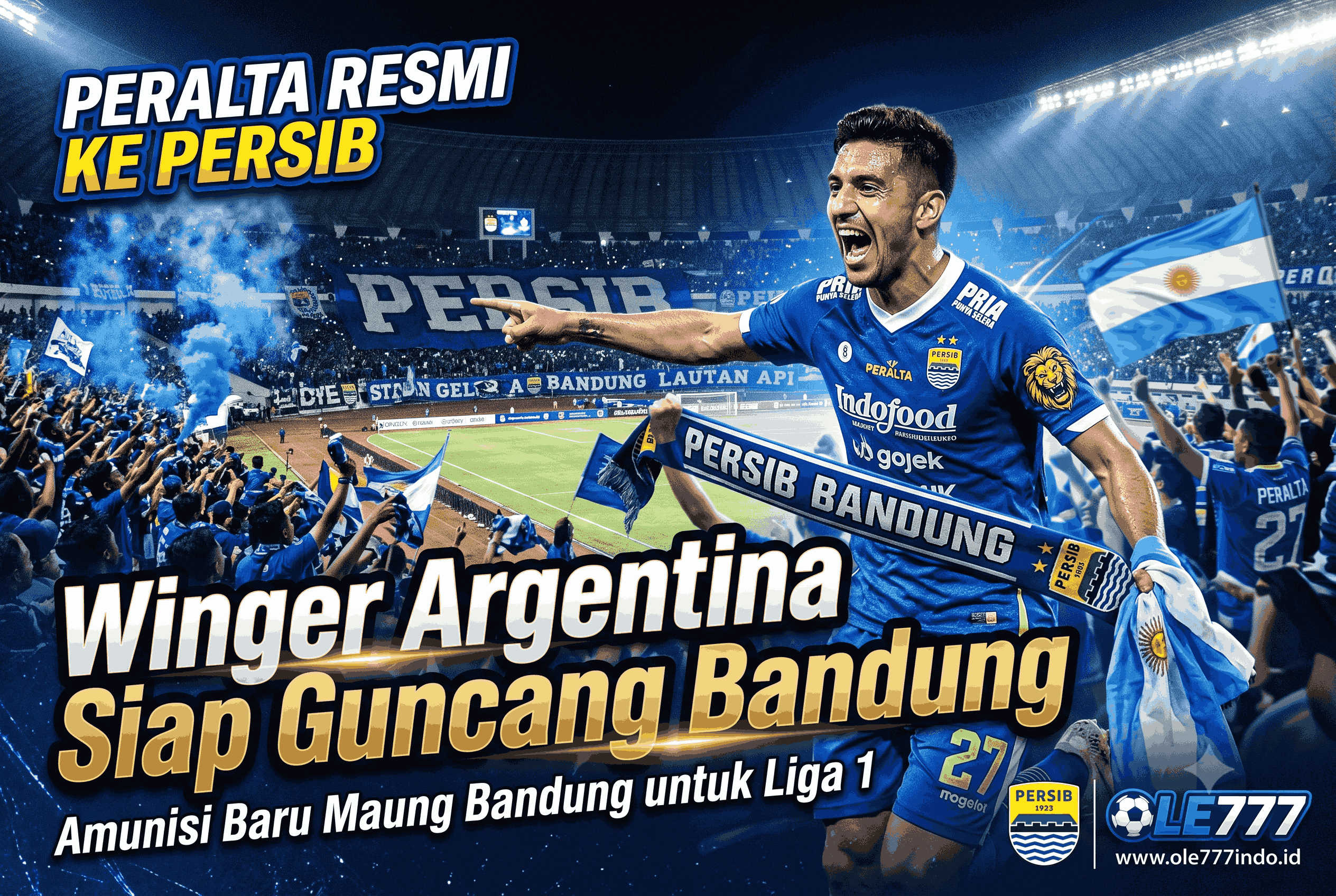 Peralta Resmi ke Persib, Winger Argentina Siap Guncang Bandung