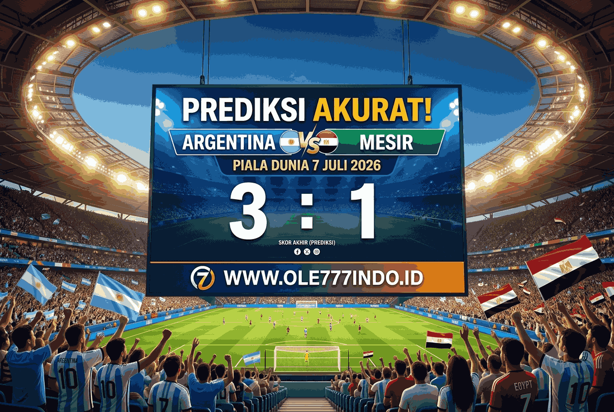 Prediksi Akurat Argentina vs Mesir Piala Dunia 7 Juli 2026