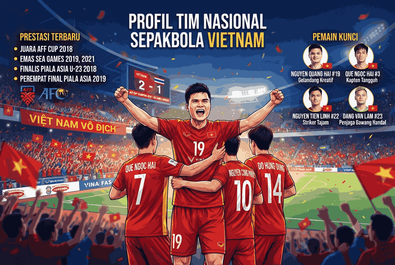 Profil Tim Nasional Sepak Bola Vietnam: Pemain dan Prestasi Terbaru