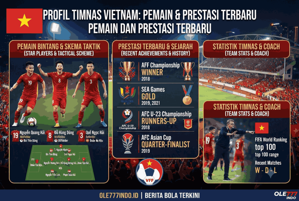 Profil Tim Nasional Sepak Bola Vietnam: Pemain dan Prestasi Terbaru