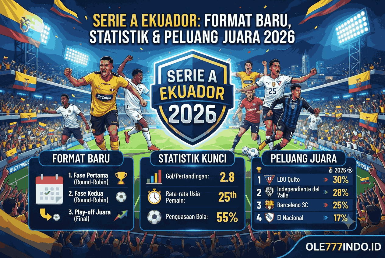 Serie A Ekuador: Format Baru, Statistik, dan Peluang Juara 2026