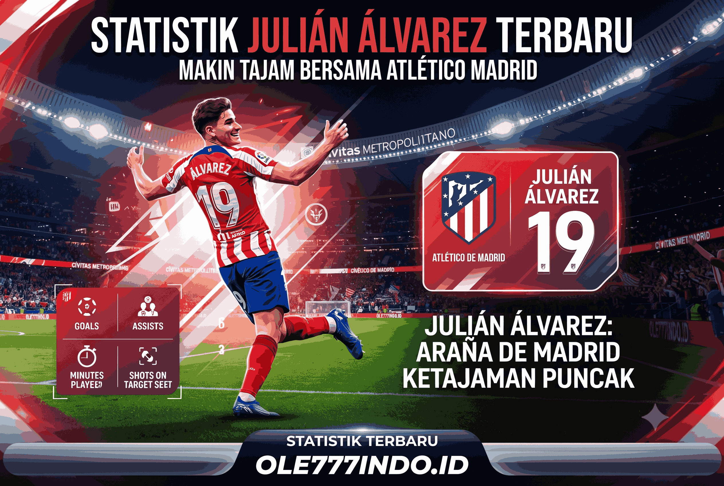 Statistik Julián Álvarez Terbaru: Makin Tajam Bersama Atlético