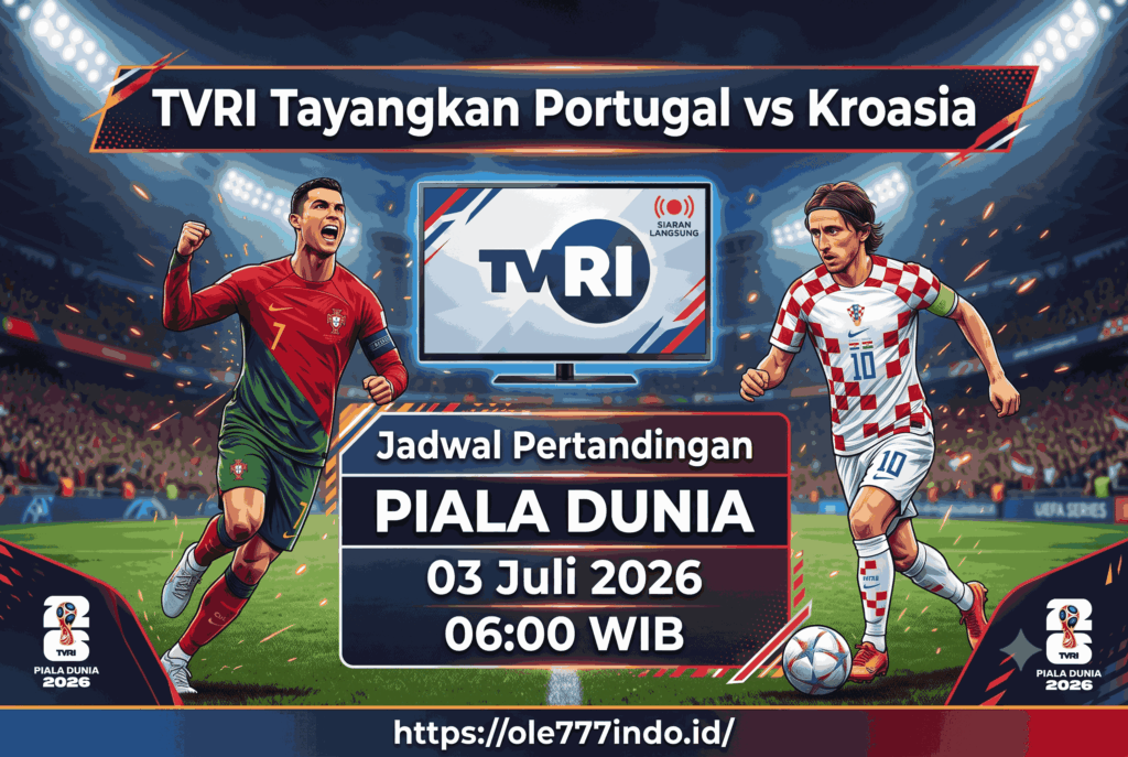 TVRI Tayangkan Portugal vs Kroasia Piala Dunia 2026, Ini Jadwalnya
