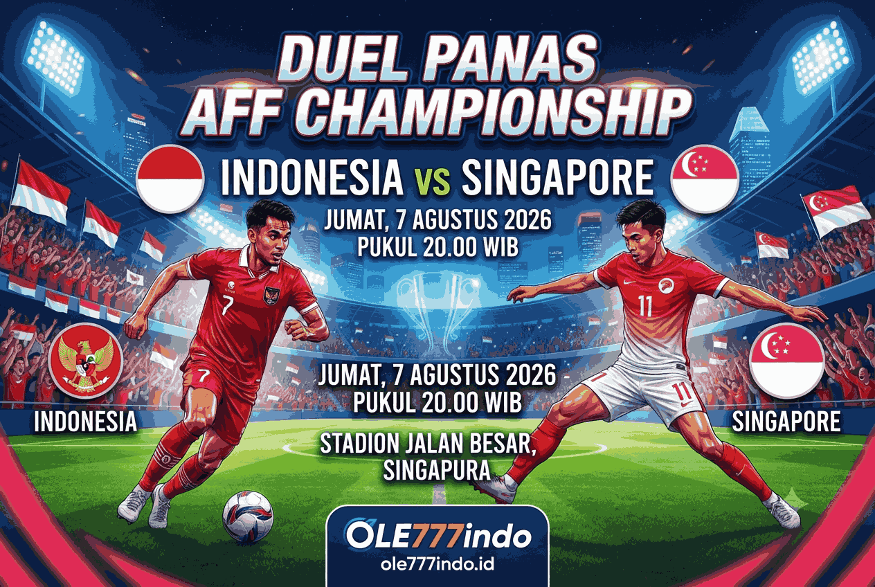 Jadwal Bola Indonesia vs Singapura, Duel Panas AFF Championship